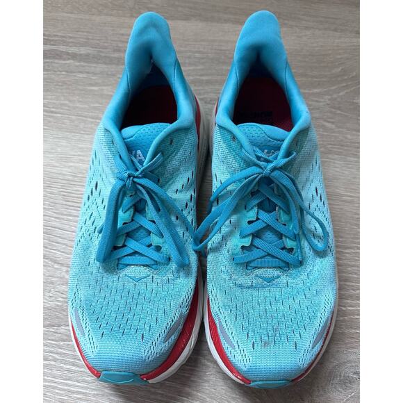 Hoka|One One Clifton 8|Teal/Orange|SZ 9‎ - Picture 2 of 11